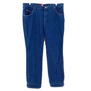 Wrangler Slim Fit Cowboy Bootcut Jeans Mens 40x34 Dark Wash Landman Western Flex